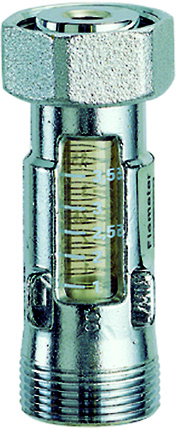 Хром. Расходомер (М24х19), шкала: 2 - 8,5 литр/мин