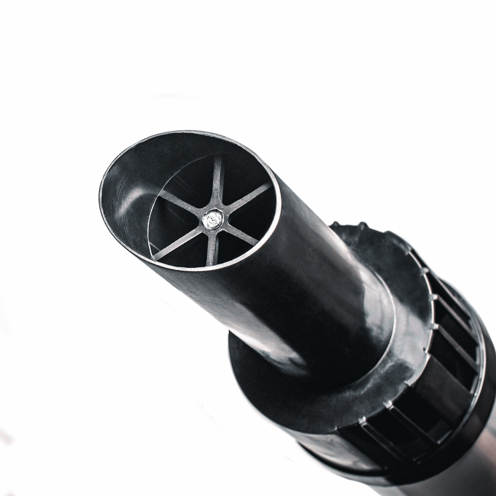 Фото Универсальный комплект Gekon 60/100 мм L=1,0 м (хомут, фланец, проставка 60 мм), Алюм., (Антилед) 4