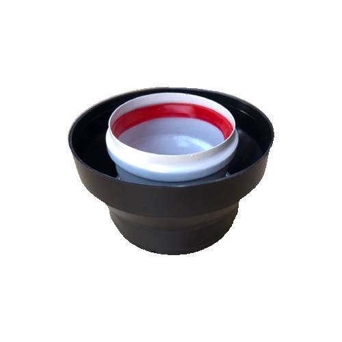 Фото Адаптер переходной Ø60-80/Ø100-125 мм мама/папа полипропилен 1