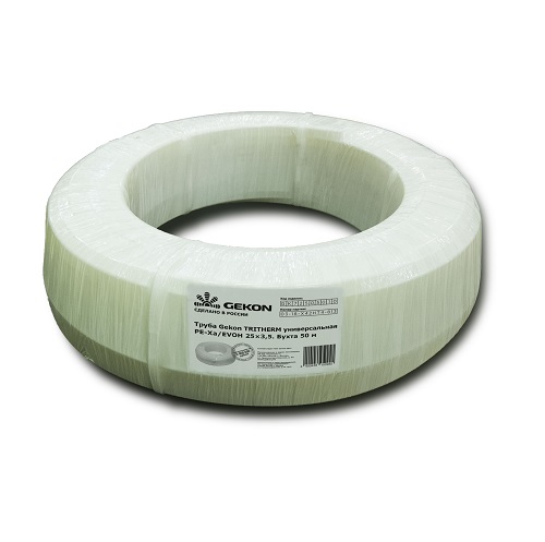 Фото Труба Gekon TRITHERM универсальная PE-Xa/EVOH 25х3,5, бухта 50 м 1
