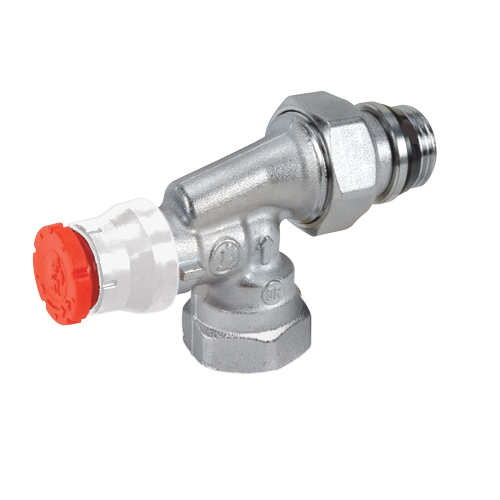 Фото Угловой осевой термостатический клапан 1/2