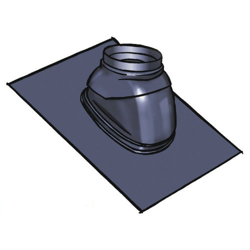 Фото Изол. накладка для наклонных крыш, для дымохода диам. 150 мм 1