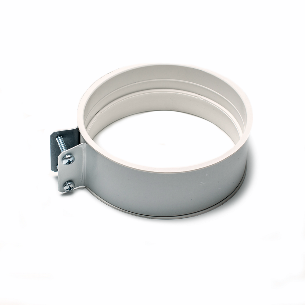 Фото Универсальный комплект Gekon 60/100 мм L=1,0 м (хомут, фланец, проставка 60 мм), Алюм., (Антилед) 12