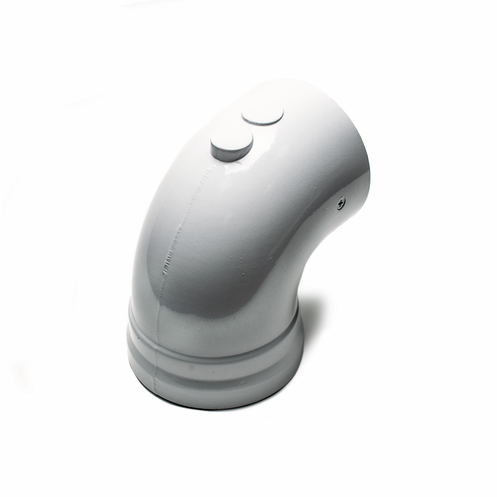 Фото Универсальный комплект Gekon 60/100 мм L=1,0 м (хомут, фланец, проставка 60 мм), Алюм., (Антилед) 11